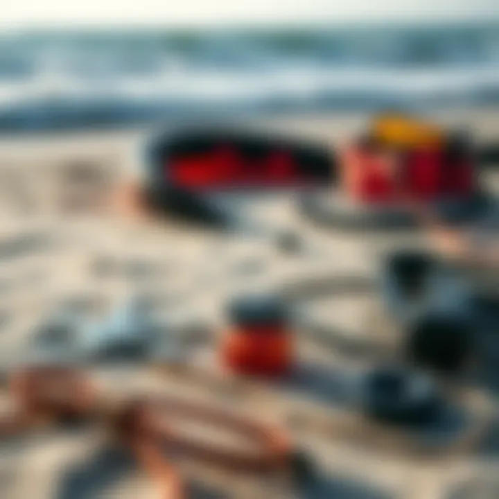 Maintenance tips for kitesurfing equipment laid out