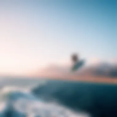 Breathtaking Landscape of Peru's Kitesurfing Spot Scenic view of popular kitesurfing location in Peru