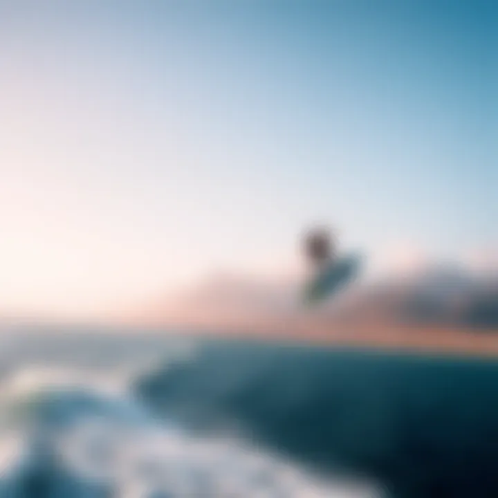 Breathtaking Landscape of Peru's Kitesurfing Spot Scenic view of popular kitesurfing location in Peru