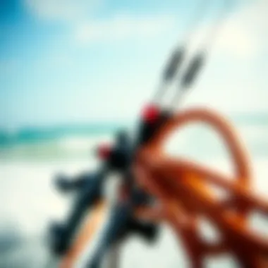 Kitesurfing lines displayed with various types explained