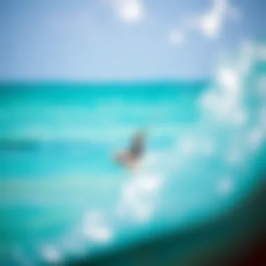 Vibrant Kitesurfing in Turquoise Waters Vibrant kitesurfing scene in turquoise waters