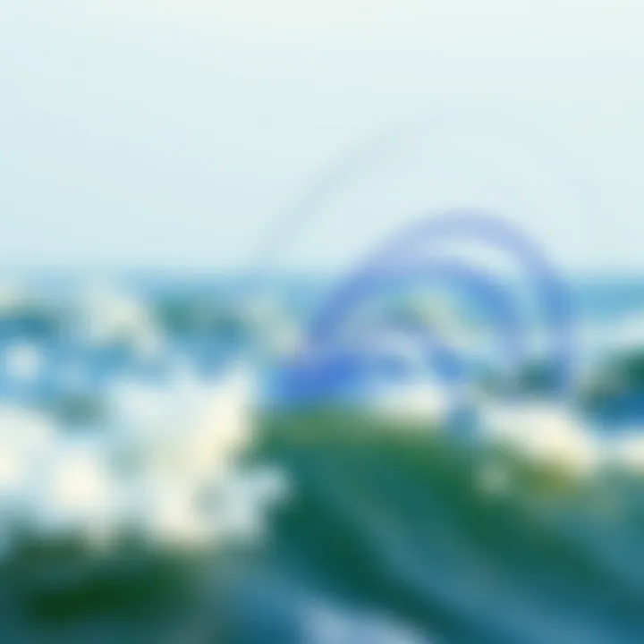 Wind pattern map over Lake Erie for kiteboarding