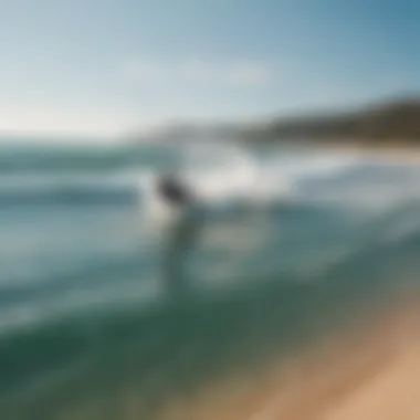 Scenic Kitesurfing Destination Scenic kitesurfing destination with clear waters