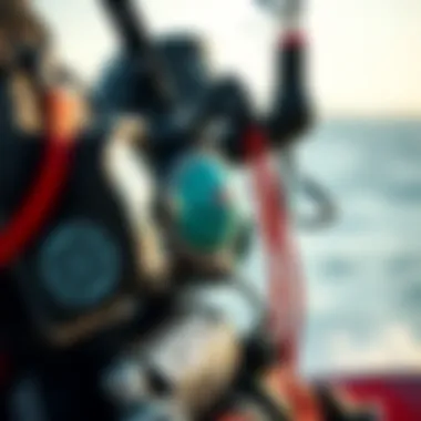 Kiteboarding Gear Essentials Close-up of advanced kiteboarding equipment