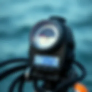 Anemometer displaying wind speed readings