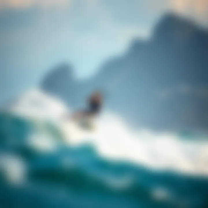 Kiteboarder enjoying a session under ideal wind conditions