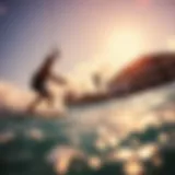 Vibrant kiteboarding scene at Miami Waves Summer Camp