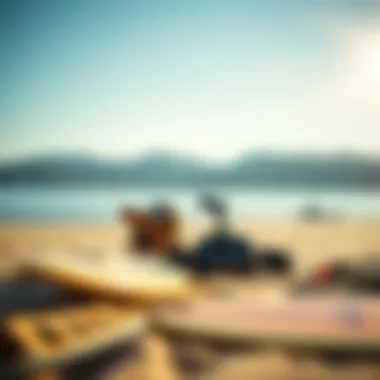 Essential Naish Accessories for Every Rider Naish accessories displayed on the beach