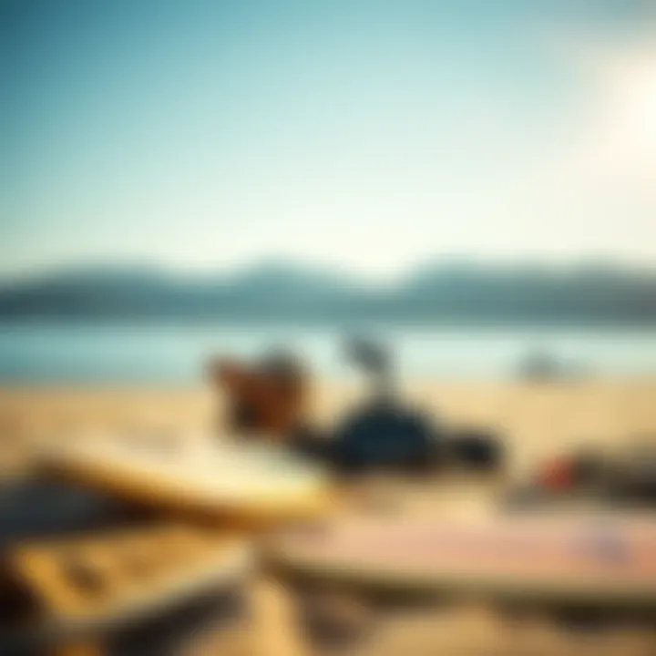 Essential Naish Accessories for Every Rider Naish accessories displayed on the beach