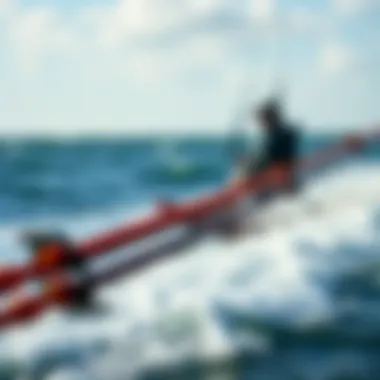 Effective Maintenance and Care of Kite Lines Illustration of maintaining and caring for kite lines effectively.