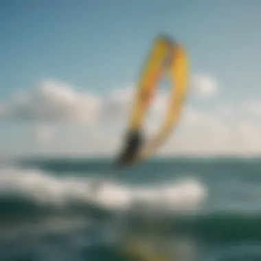 A rider demonstrating Naish kite performance on water