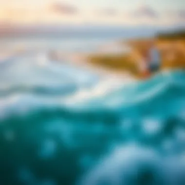 A picturesque landscape featuring lush dunes and clear waters