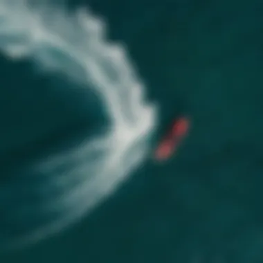 Aerial View of Kitesurfing in Maui An aerial view of kitesurfing in Maui's pristine waters