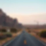 Scenic view of the road from Cabo to La Paz