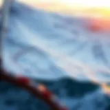 Detailed wind chart for navigation