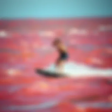 Kiteboarding Experience with Fanatic Board Kiteboarder riding a Fanatic board on vibrant water surface