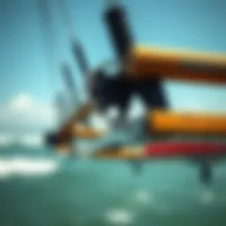 Detailed view of the North Kiteboarding bar showcasing its innovative design and features
