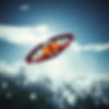 Dynamic flight of North Orbit kite in action