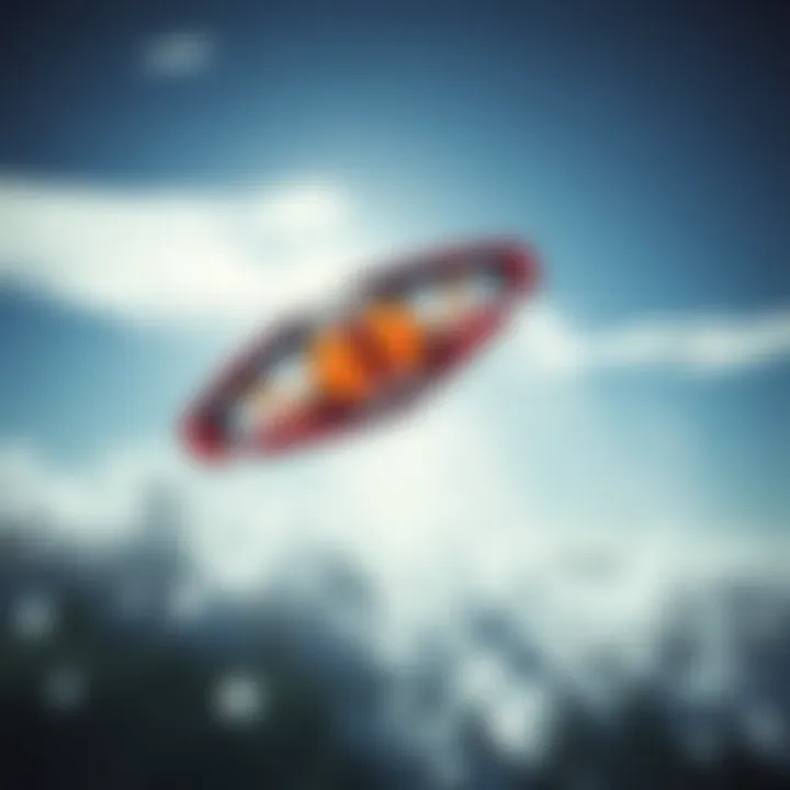 Dynamic flight of North Orbit kite in action