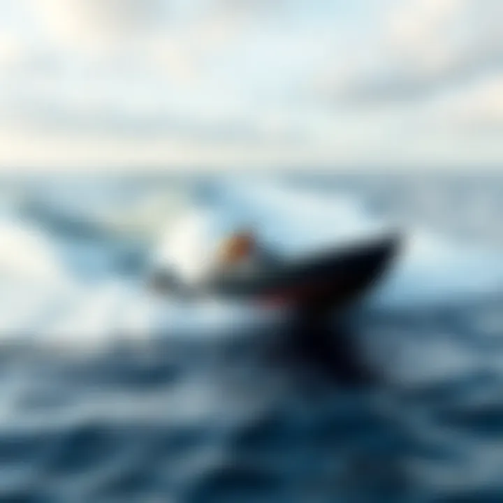 Dynamic view of the Ocean Rodeo Mako on the water showcasing its sleek design