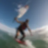 GoPro setup on a kiteboard