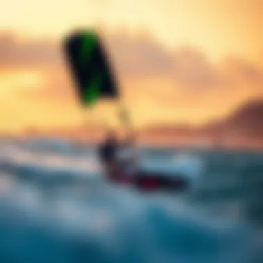 Kiteboarding landscape showcasing the versatility of the Ozone Wasp V2