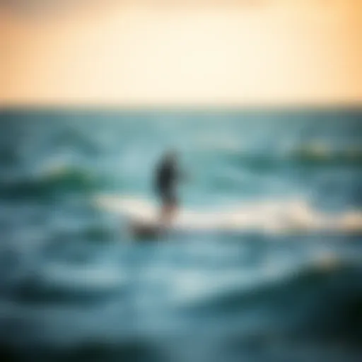 A sleek power foil board gliding over water