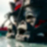 Close-up view of the Ride LX bindings showcasing design details