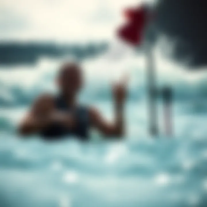 User enjoying RinseKit after a water sport session