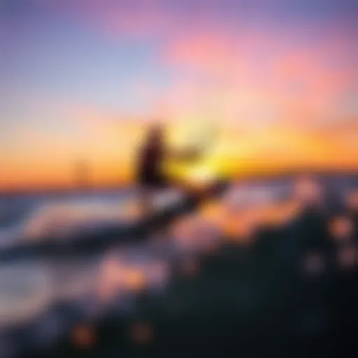Stunning Sunset Kiteboarding in San Francisco Kiteboarding at sunset in San Francisco