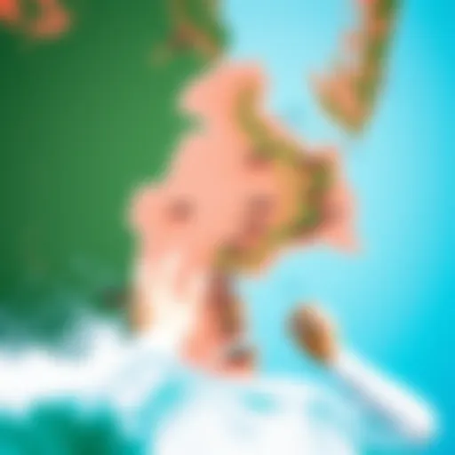 Radar weather map showcasing Sanibel Island's kiteboarding areas