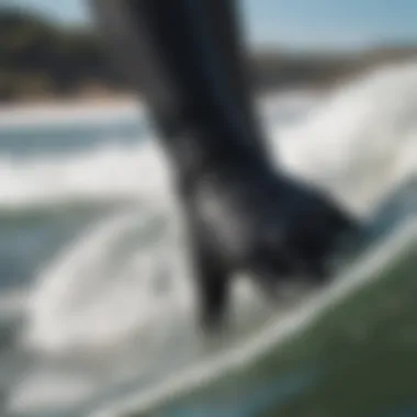 Close-up of kitesurfing wetsuit material