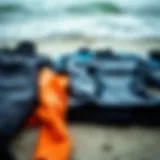 Various types of wetsuit materials laid out for comparison