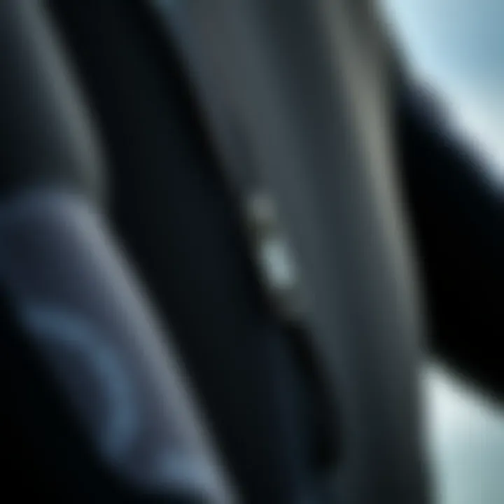 Detailed view of wetsuit features like zippers and seals