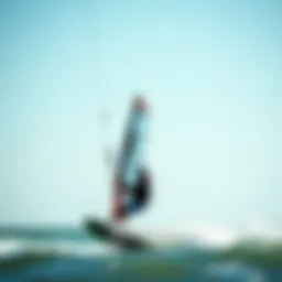 A sleek slingshot foil mast with advanced aerodynamic design