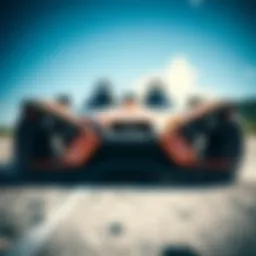 Close-up view of the Slingshot SST showcasing its unique design elements