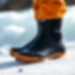 Detailed view of Solite 8mm boots showcasing innovative design