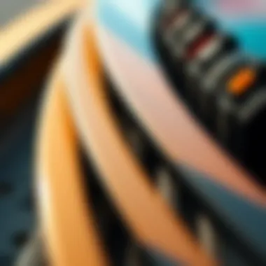 Construction Materials of Wing Foils Close-up of wing foil construction materials