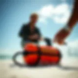 Bravo Air Pump Performance Bravo air pump in action, demonstrating its powerful inflation capabilities.