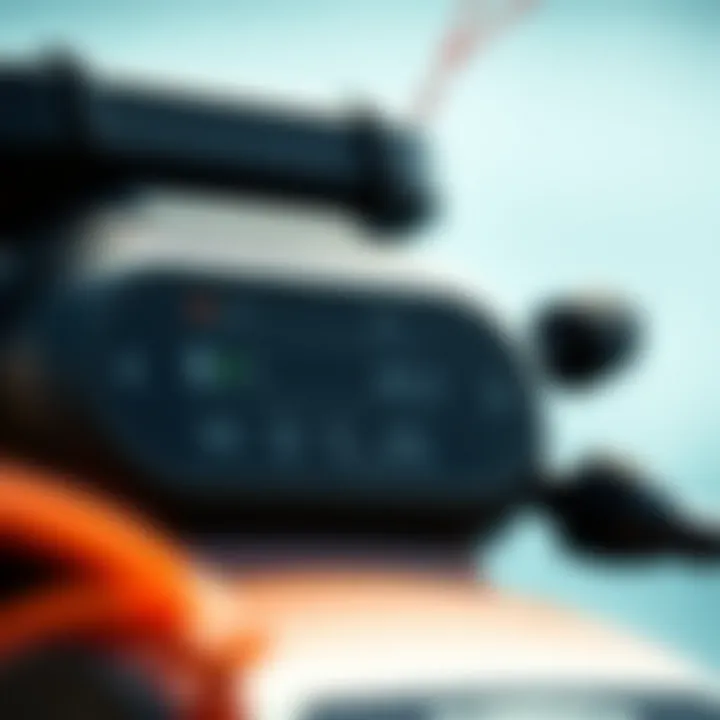 User Interface of Bravo Air Pump Close-up view of Bravo air pump's user interface showcasing settings and controls.