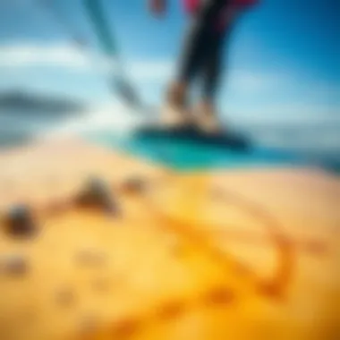 Kiteboard Materials and Design Close-up of kiteboard materials and textures