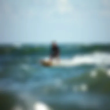 Experience the Thrill of Efoiling Dynamic efoil board gliding over water
