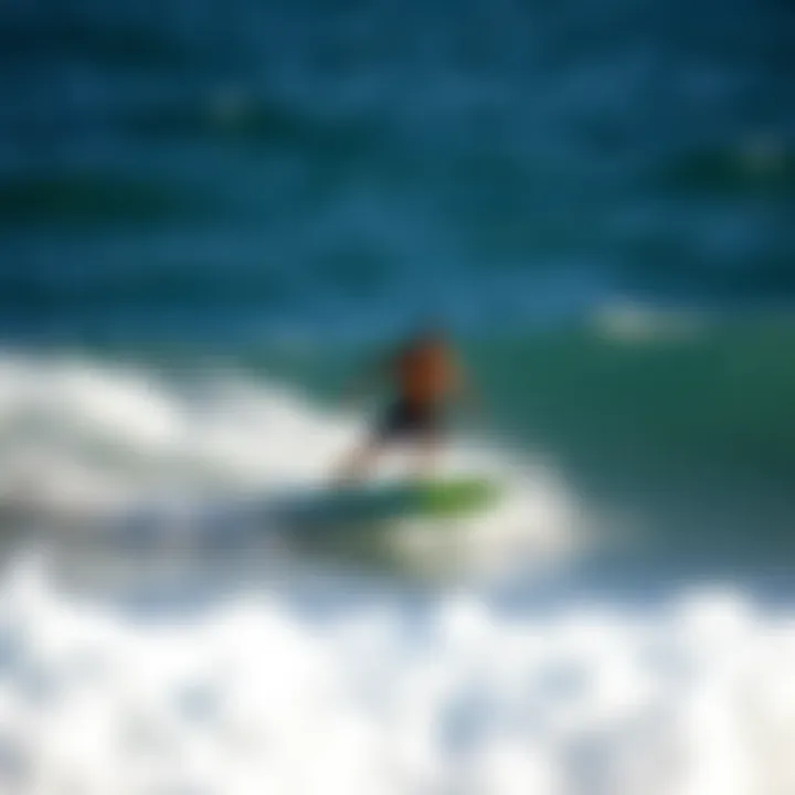 Riding the Waves with Efoil Boards Efoil board riders enjoying the waves