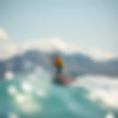 Ideal Kiteboarding Spot for Skywalker Kite Scenic landscape of a popular kiteboarding location