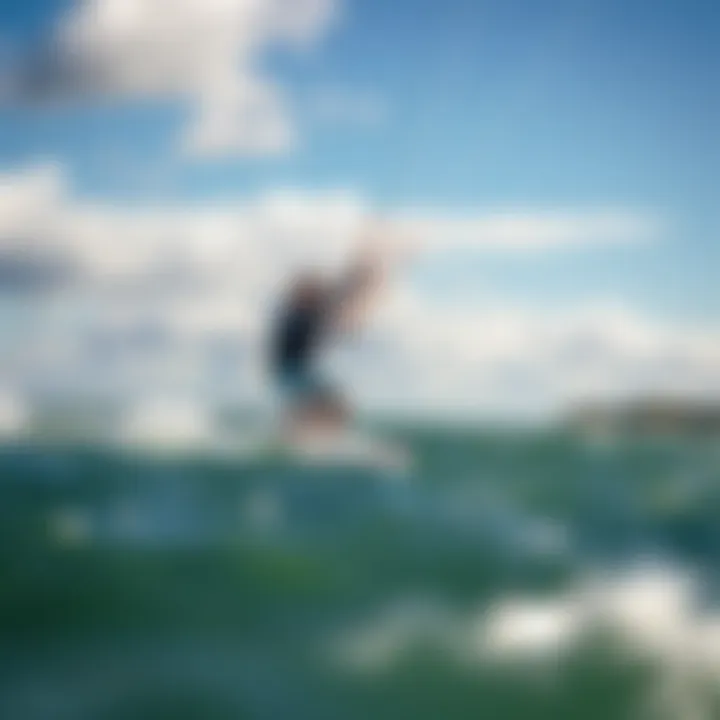 Kiteboarding Adventures in Maine's Windy Spots Kiteboarding at a popular location in Maine