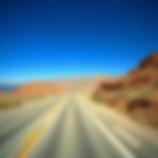 Stunning view of the scenic route from Cabo San Lucas to La Paz