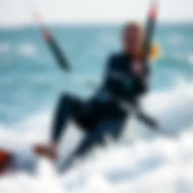 Truli Wetsuits in Action Kiteboarder wearing Truli wetsuit in action on the waves