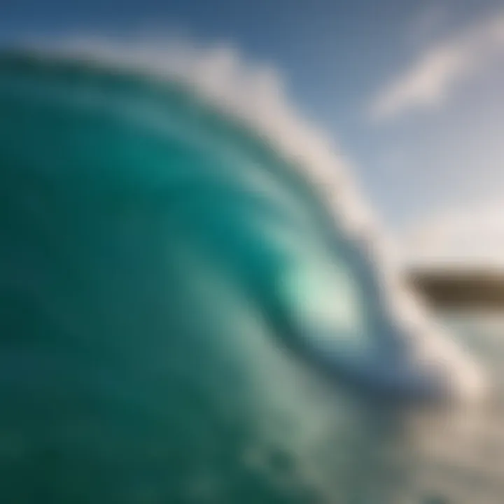 Vibrant turquoise waves crashing on the pristine beaches of Turks and Caicos