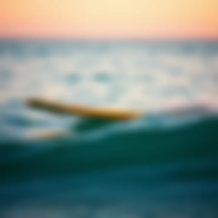 The Cutting-edge of Efoil Surfboards High-tech efoil surfboard on the water