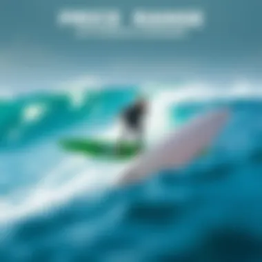Price Range Analysis of Hydrofoil Surfboards Illustration of the price range of hydrofoil surfboards in the market
